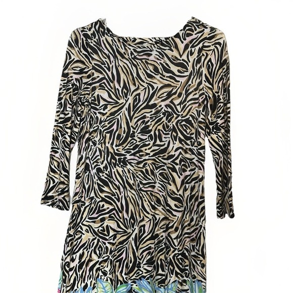 Lilly Pulitzer Ophelia Dress Small Onyx Zebras Can You Zee Me Swing Trapeze - Picture 4 of 6
